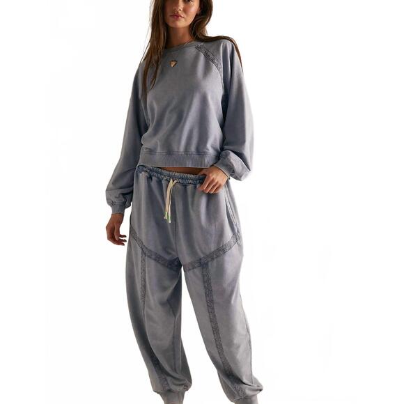 FREE PEOPLE Pants - NEW FREE PEOPLE couch club lounge pants in grey